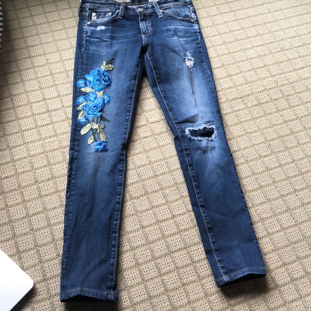 AG Patched jeans